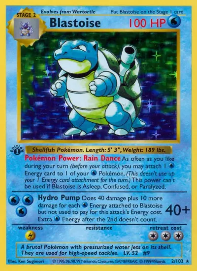 Blastoise, Game 1999