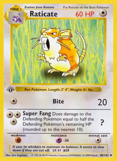 Raticate, Game 1999