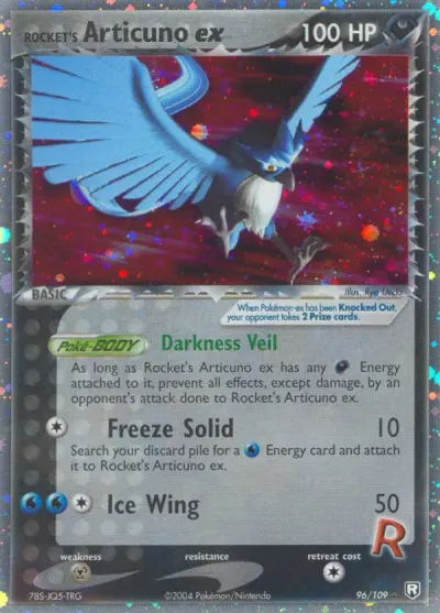 Rocket's Articuno EX, EX Team Rocket Returns 2004