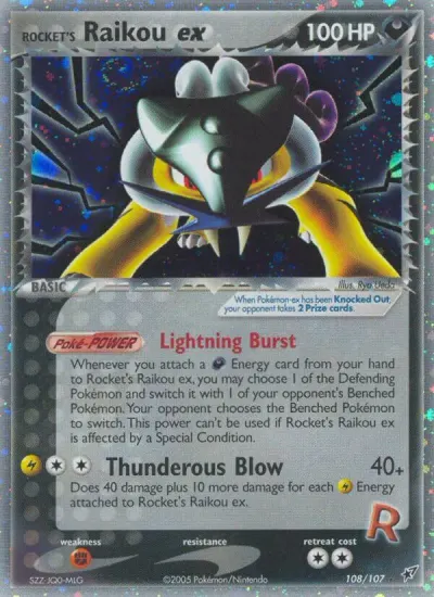 Rocket's Raikou EX, EX Deoxys 2005