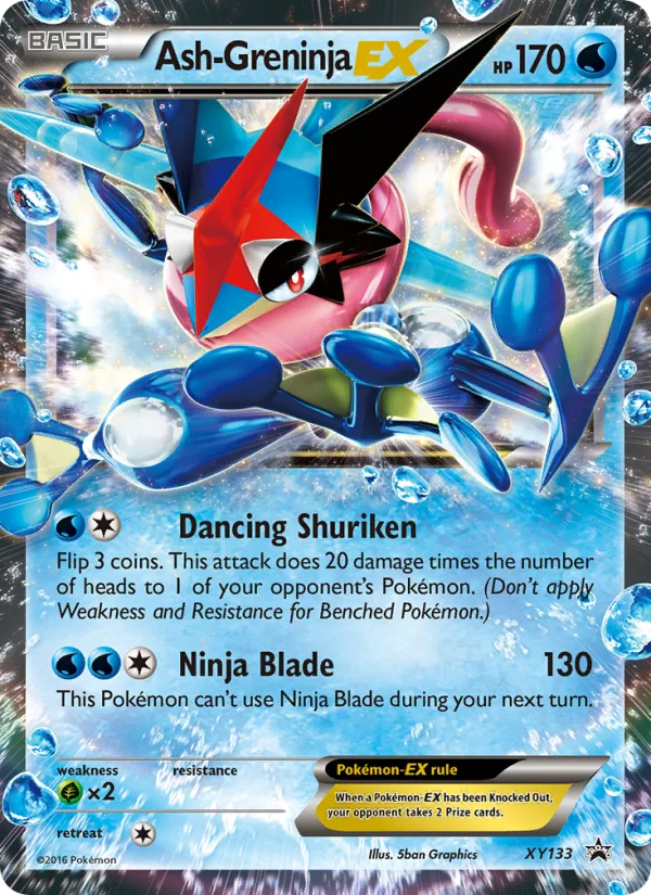 Ash-Greninja EX, XY Black Star Promo 2016 — PSA 6