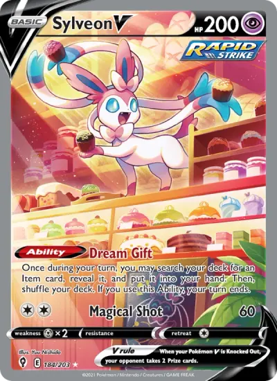 Sylveon V, Sword & Shield Evolving Skies 2021