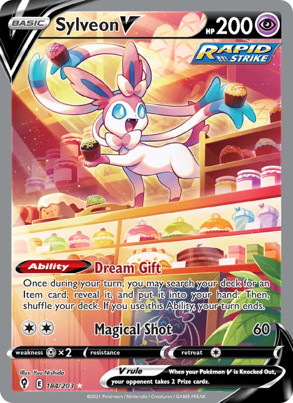 Sylveon V, Sword & Shield Evolving Skies 2021 — PSA 10