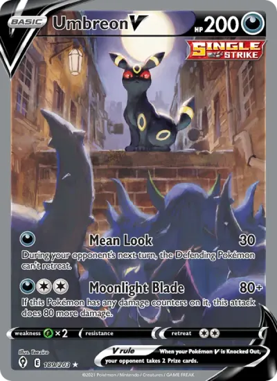 Umbreon V, Sword & Shield Evolving Skies 2021