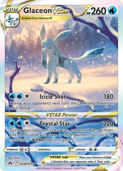 Glaceon VSTAR, Sword And Shield Crown Zenith 2023