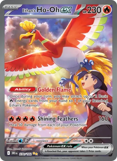 Ethan's Ho-Oh EX, Destined Rivals 2025