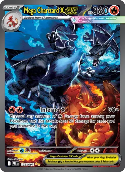 Mega Charizard X EX, Phantasmal Flames 2025