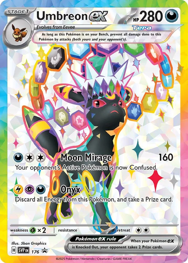 Umbreon EX, SV Black Star Promo 2025 — PSA 10